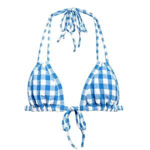 Blue Gingham Euro Bow Bikini Top & Bottom | Montce